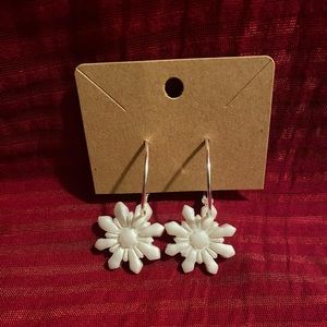 Polymer clay hoop earrings